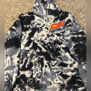 Corvette Tie Dye Hoodie size XL